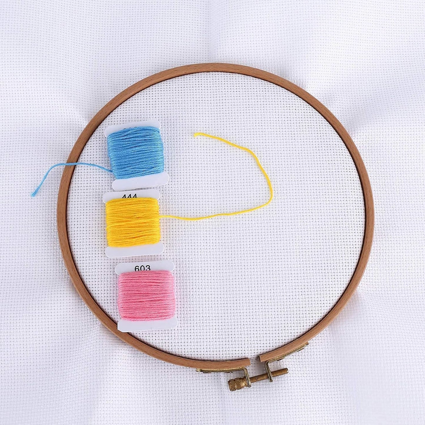 Aida Cloth 14 Count Cross Stitch Fabric,19×28inch (14CT, White)