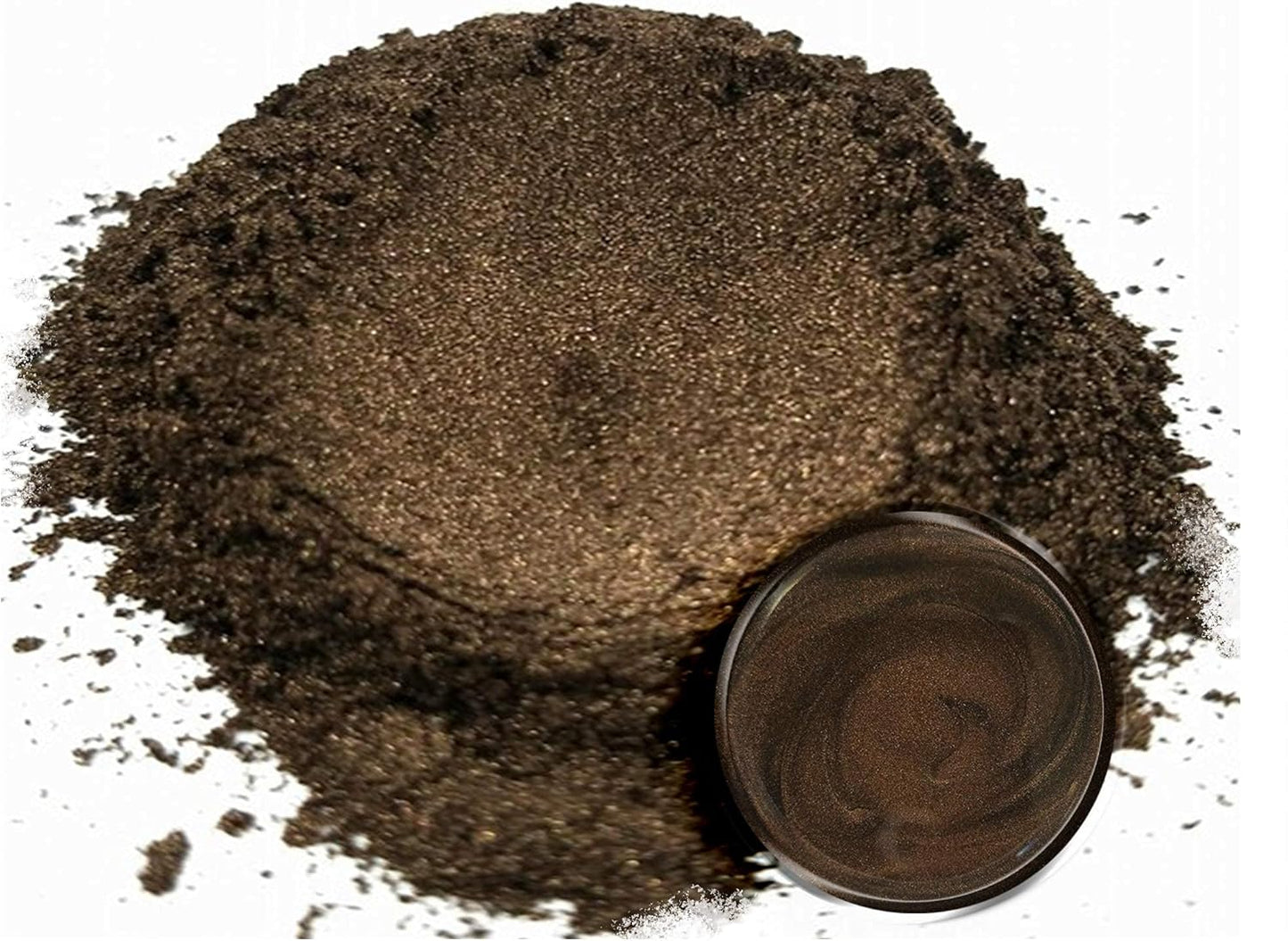 Eye Candy Pigments Premium Brown Mica Powder - Karummetou Brown (25gr) - for Epoxy, Resin, Soap, Paint, Woodworking, Acrylic Pouring, Bath Bombs, Fishing Lures - DIY Arts and Crafts Additive
