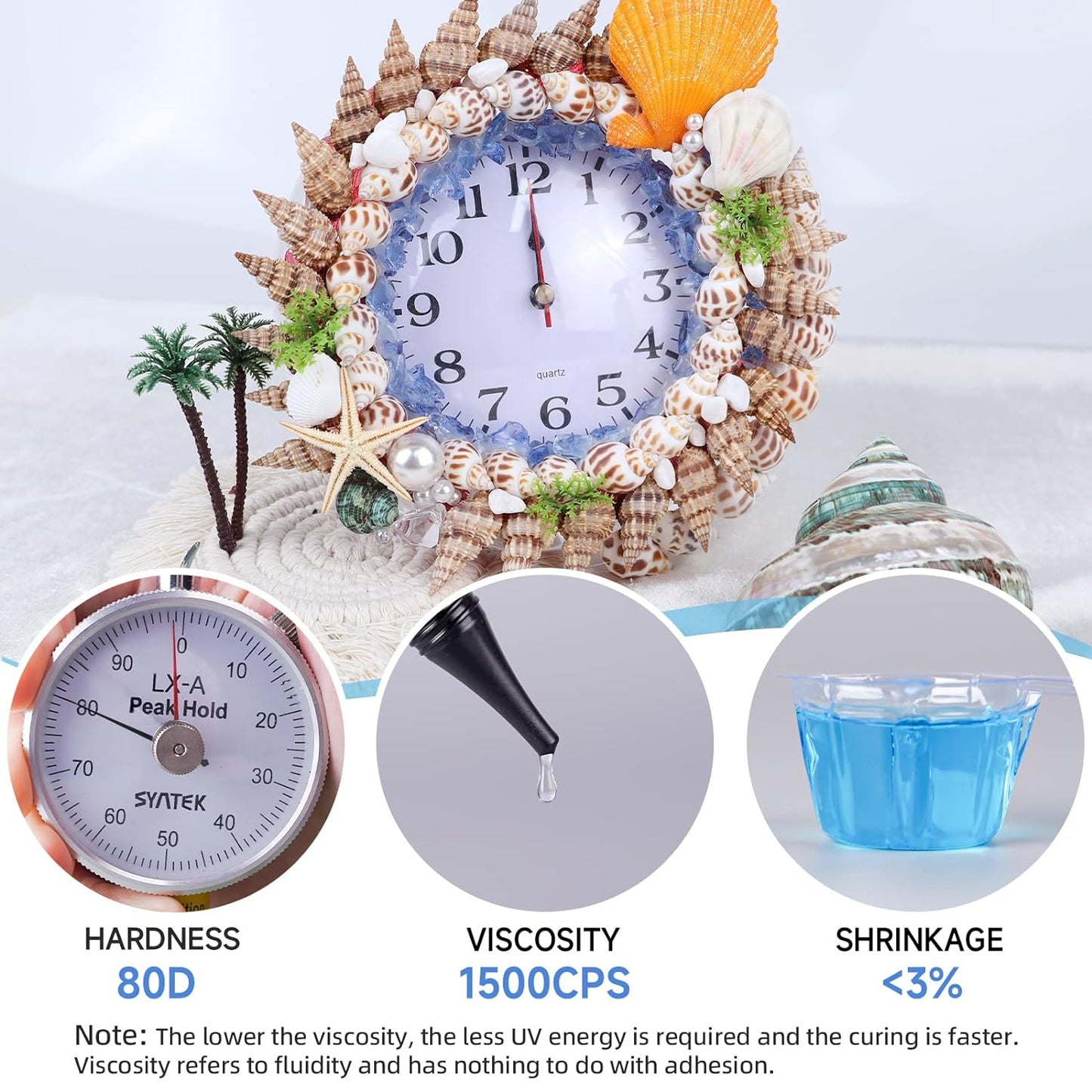 LET'S RESIN UV Resin Kit with Light, Bonding&Curing in Seconds, 30g UV Resin with Flashlight for Welding, Jewelry UV Glue Adhesive for Plastic Repair, Glass Light, Craft Decor