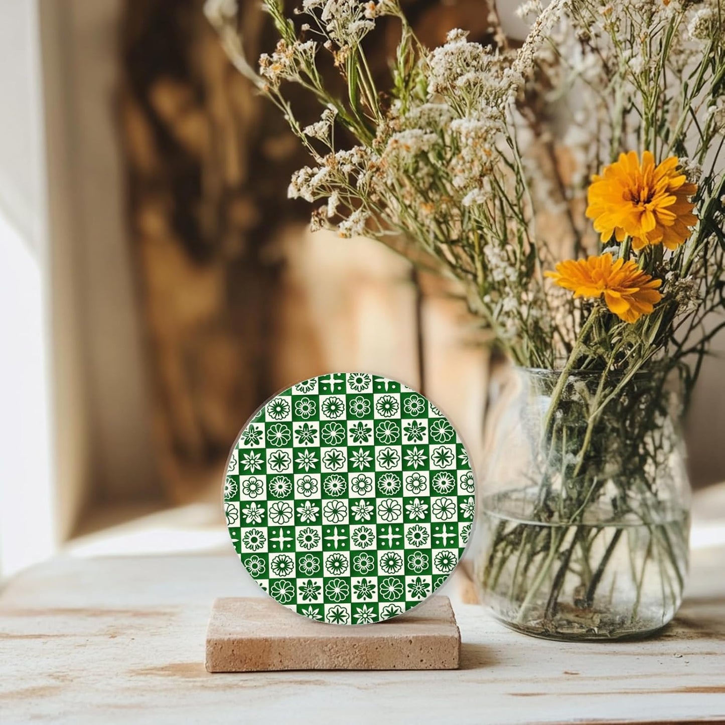 CHGCRAFT Lattice Pattern Polymer Clay Texture Sheets Geometric Flowers Silicone Texture Stamp Clay Texture Mat Modeling Pattern Pad Sheets for Jewelry and Earrings Tools, 5.5x5.5 inch