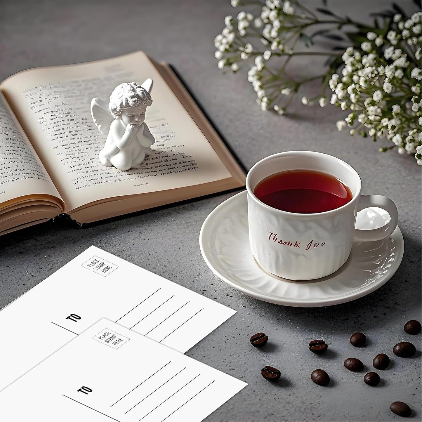 4x6 Blank Postcards for Mailing, White Cardstock Paper, Thick Cardstock, Ideal for Greeting Cards, Thank You, Invitations & DIY Projects