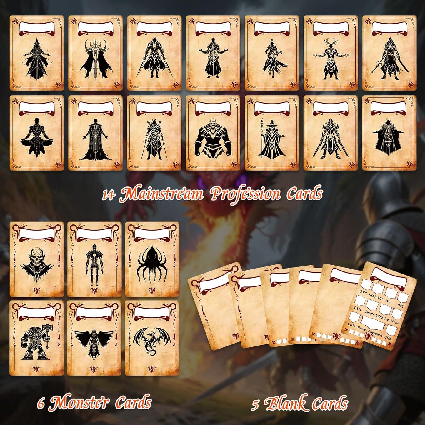 Byhoo DND Initiative&Combat Tracker Set-Waterproof Acrylic DM Screen Top with 25 Insert Cards,Compatible with Dungeons and Dragons 5e/Pathfinder/TTRPGs-DND Essentials Kit for Tabletop RPG Accessories