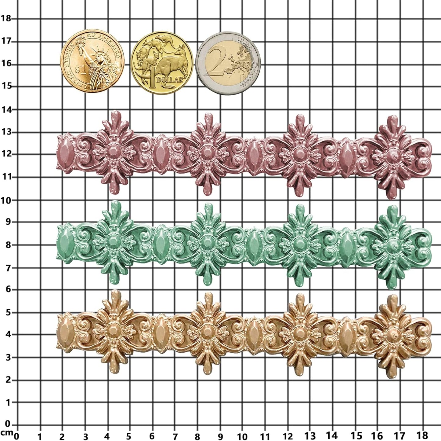 Border Mold for Polyclay Air Dry Clay Plaster