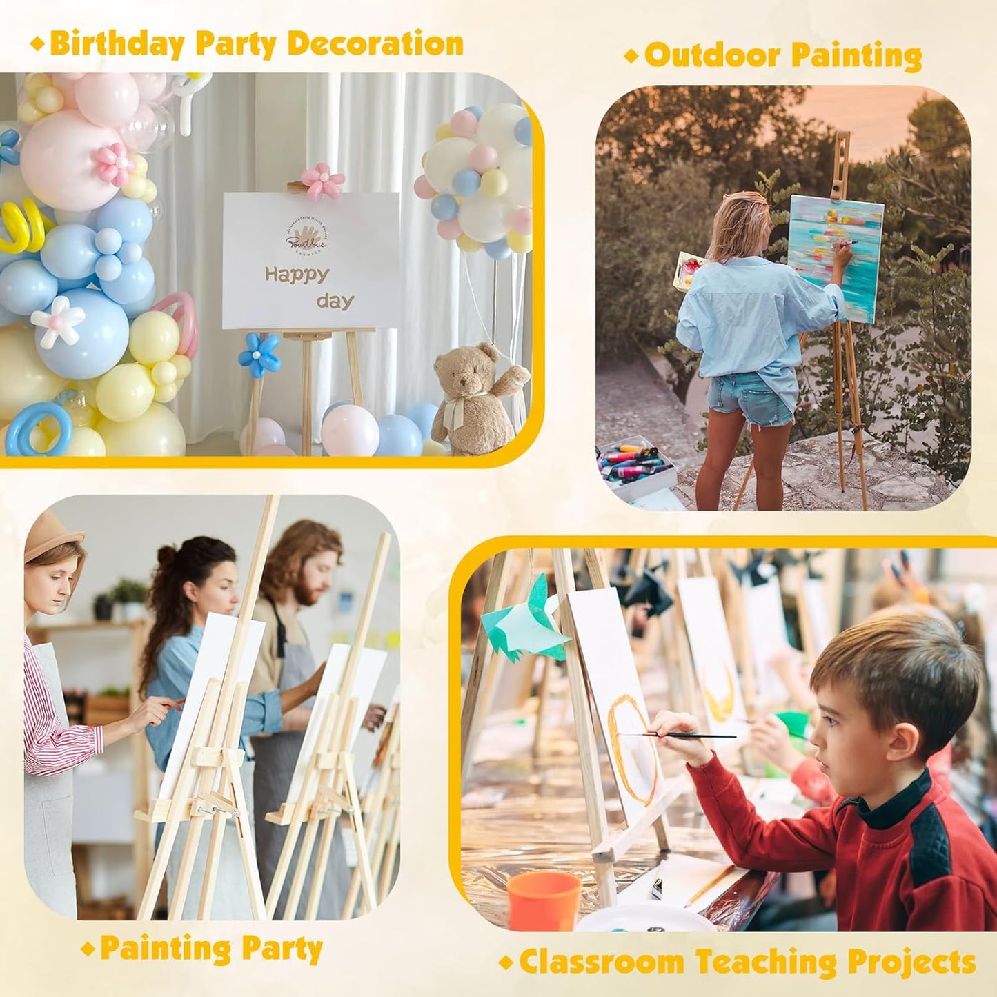 ESRICH Professional Linen Canvas Panels 12x16, 5 Pack Linen Canvas for Painting Primed Acid Free Blank Canvas Boards for Painting for Painters，Artists,