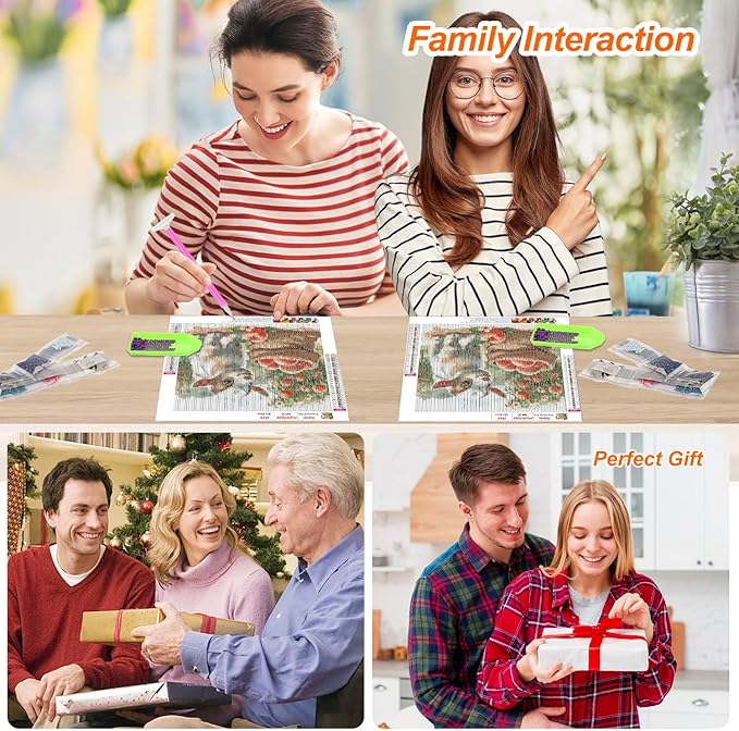 Anuver Sheep Diamond Painting Kits for Adults, Full Drill Diamond Art Kits for Beginner, 5D DIY Diamond Painting Kits for Home Wall Decor, 12x12 Inch