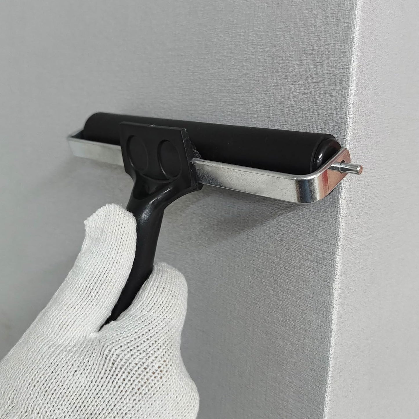 Printmaking Brayers，Rubber Roller, Brayer Ideal for Anti Skid Tape Construction Tools, Print, Ink and Stamping Tools,Crafting, Hard Rubber Roller Brayers, Vinyl Roller Ink Paint Brush (5.9in)