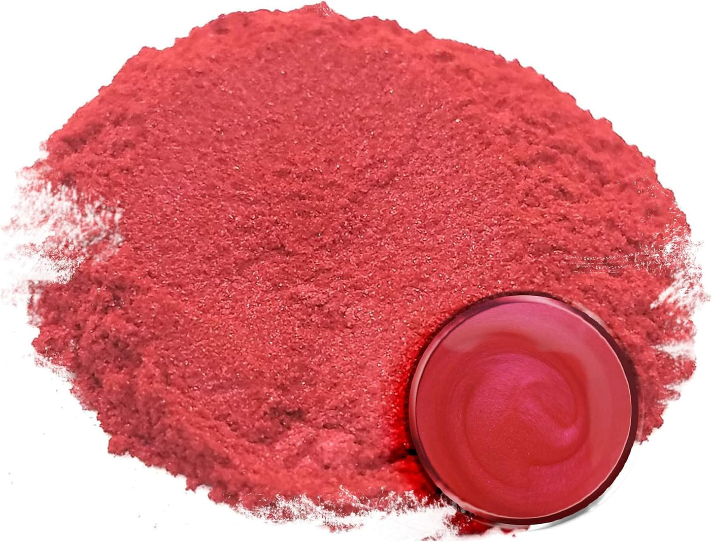 Eye Candy Pigments Premium Red Mica Powder - Scarlet (50gr) - for Epoxy, Resin, Soap, Paint, Woodworking, Acrylic Pouring, Bath Bombs, Fishing Lures - DIY Arts and Crafts Additive