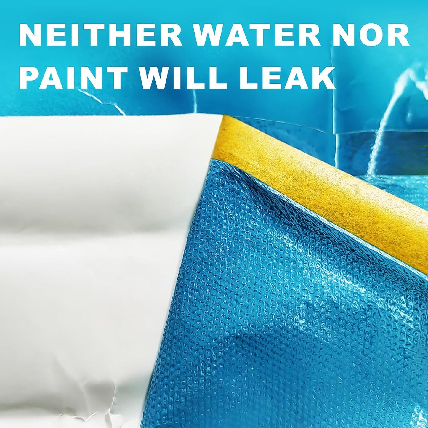 5 Rolls Pre-Taped Masking Film - Masking Film Plastic for Car Paint, Furniture Protection (7.9 Feet X 65.6 Feet)