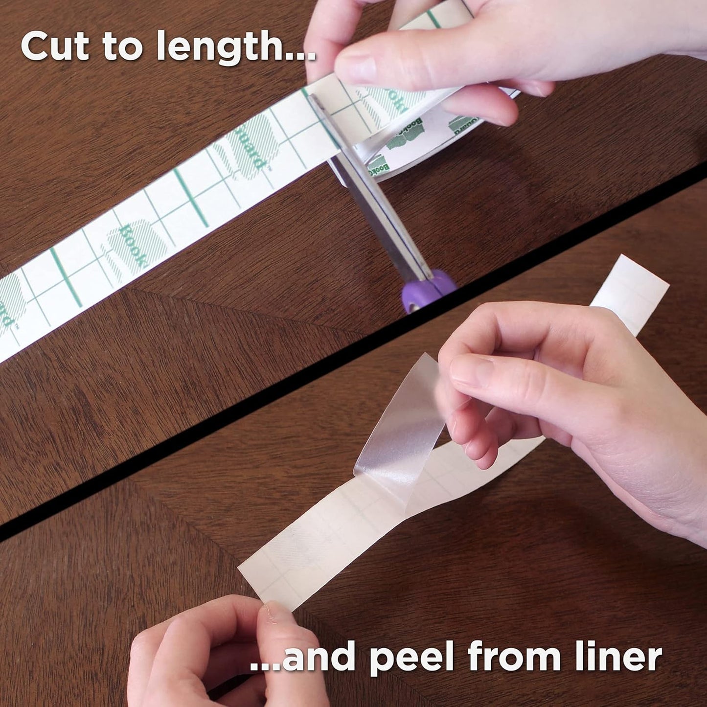 BookGuard 1 inch Clear Vinyl Roll Bookbinding Tape Multipurpose Archival Library Supplies Transparent Book Repair Tape Ideal for Document Preservation, 10 Yards