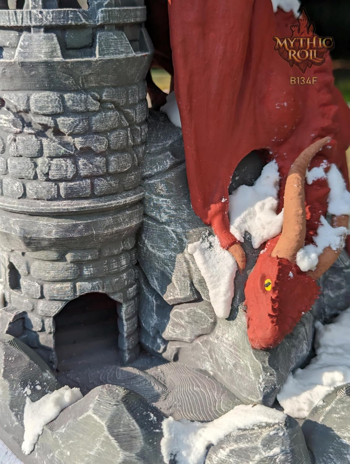 Dragon 3D Printed Dice Tower - Mythic Roll Collection - Unchained Games - Ascend to New Heights with your Rolls! (06.) Neon Green)