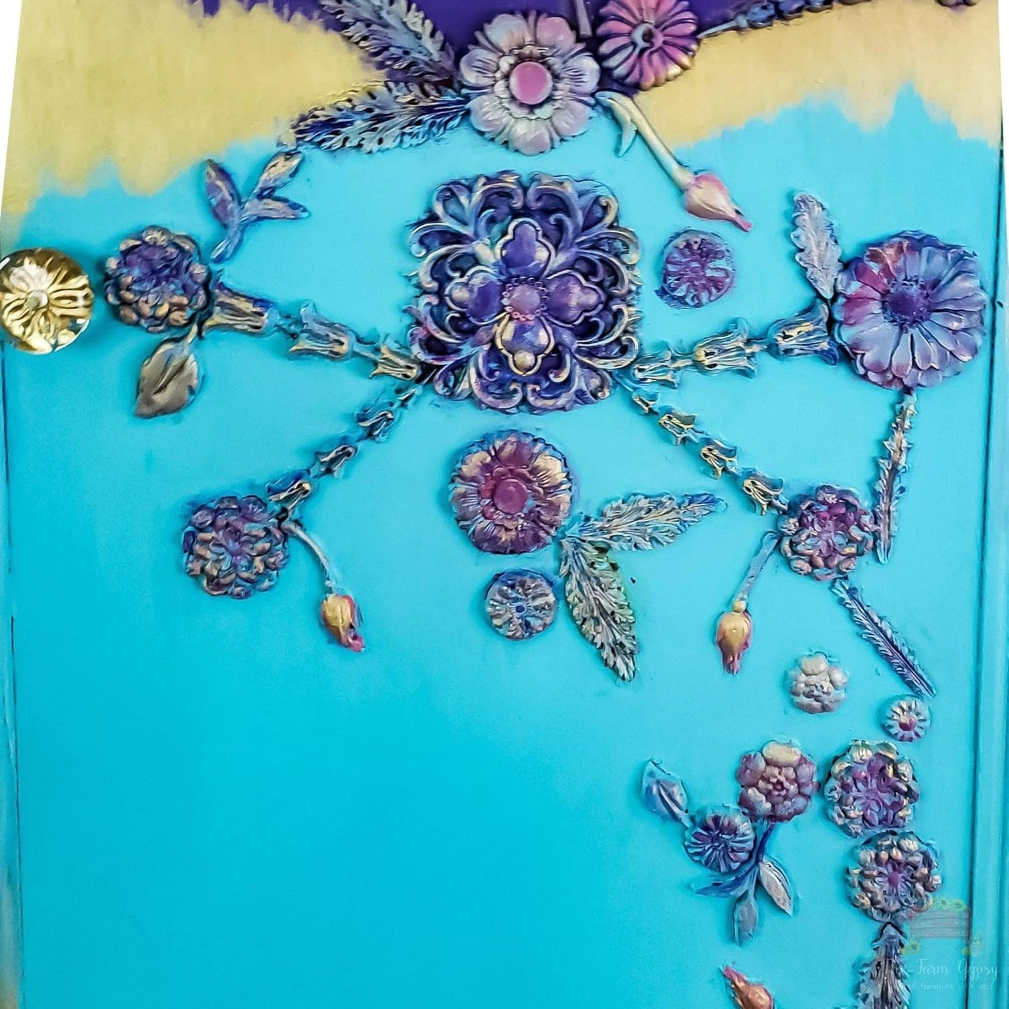 Dixie Belle Paint Company Chalk Finish Furniture Paint - Pure Ocean (8oz) - Matte Bright Teal Chic Chalk Mineral DIY Furniture Paint