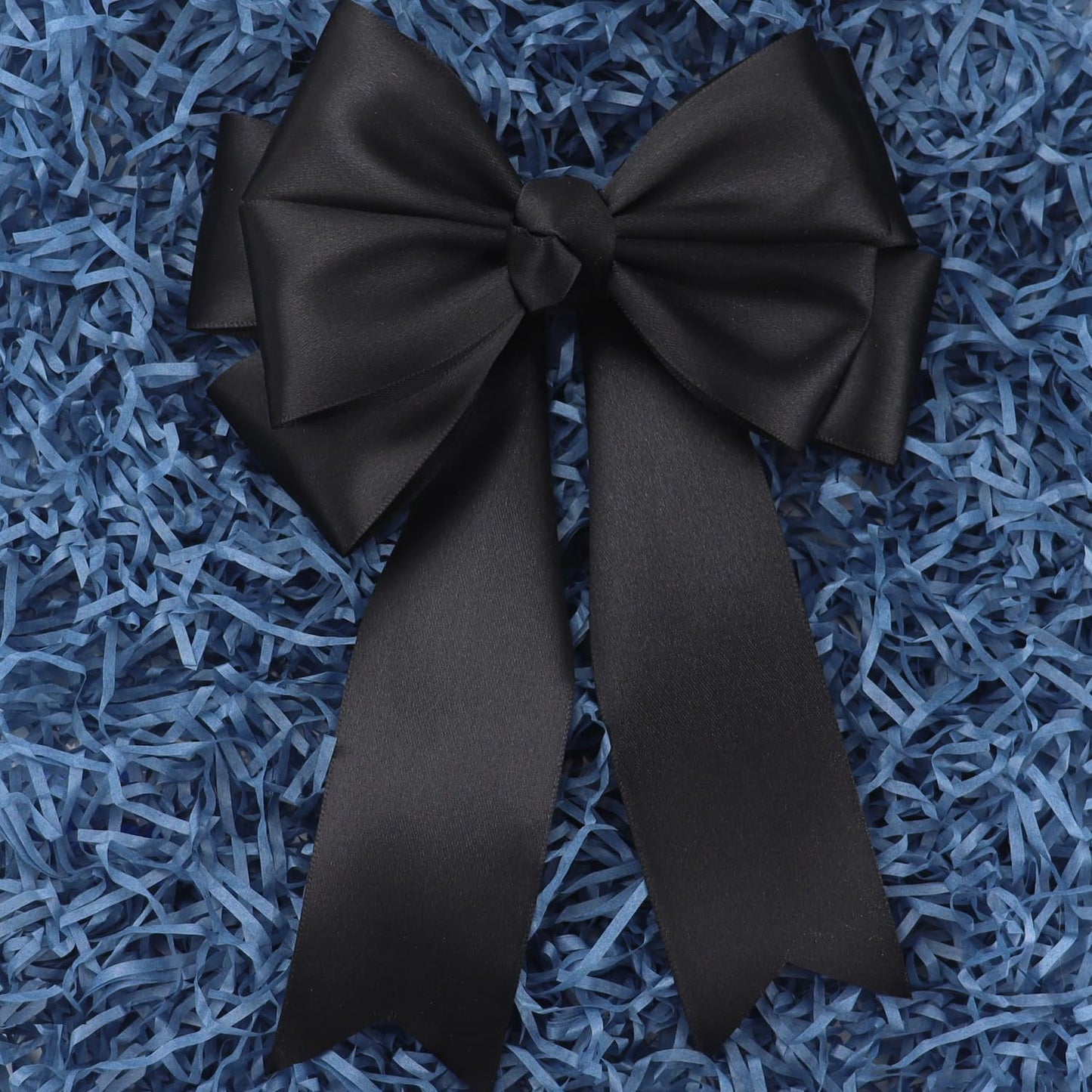 Black Solid Satin Ribbon 2 Inch 25 Yards Solid Polyester Fabric Ribbon for Gift Wrapping Wedding Christmas Baby Shower Birthday Party Decoration Handmade Immortal Flower Craft