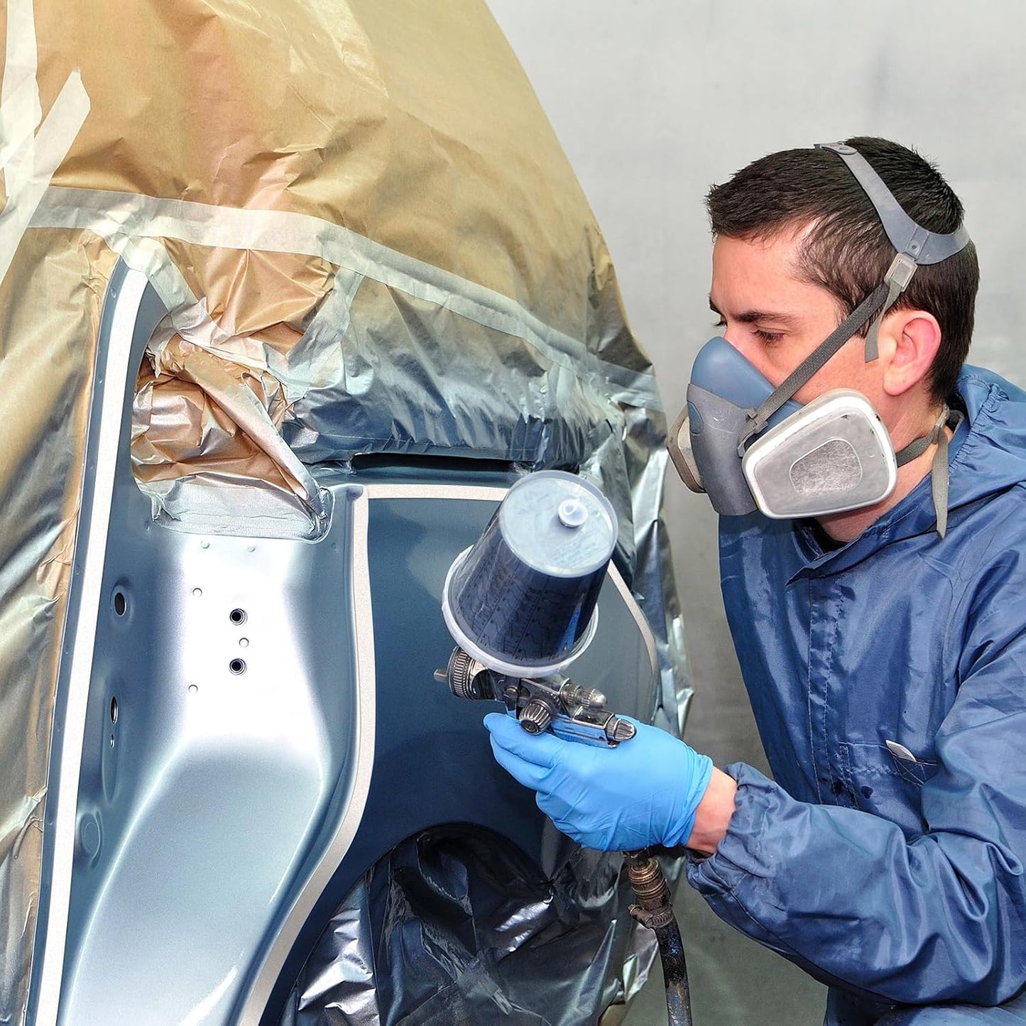 Epakh 4 Rolls Pinstripe Tape, Masking Tape in 1/16, 1/8, 1/4 and 1/2 Inch Wide, for Painters Automotive DIY Car Auto Paint Art(White,55 yd)