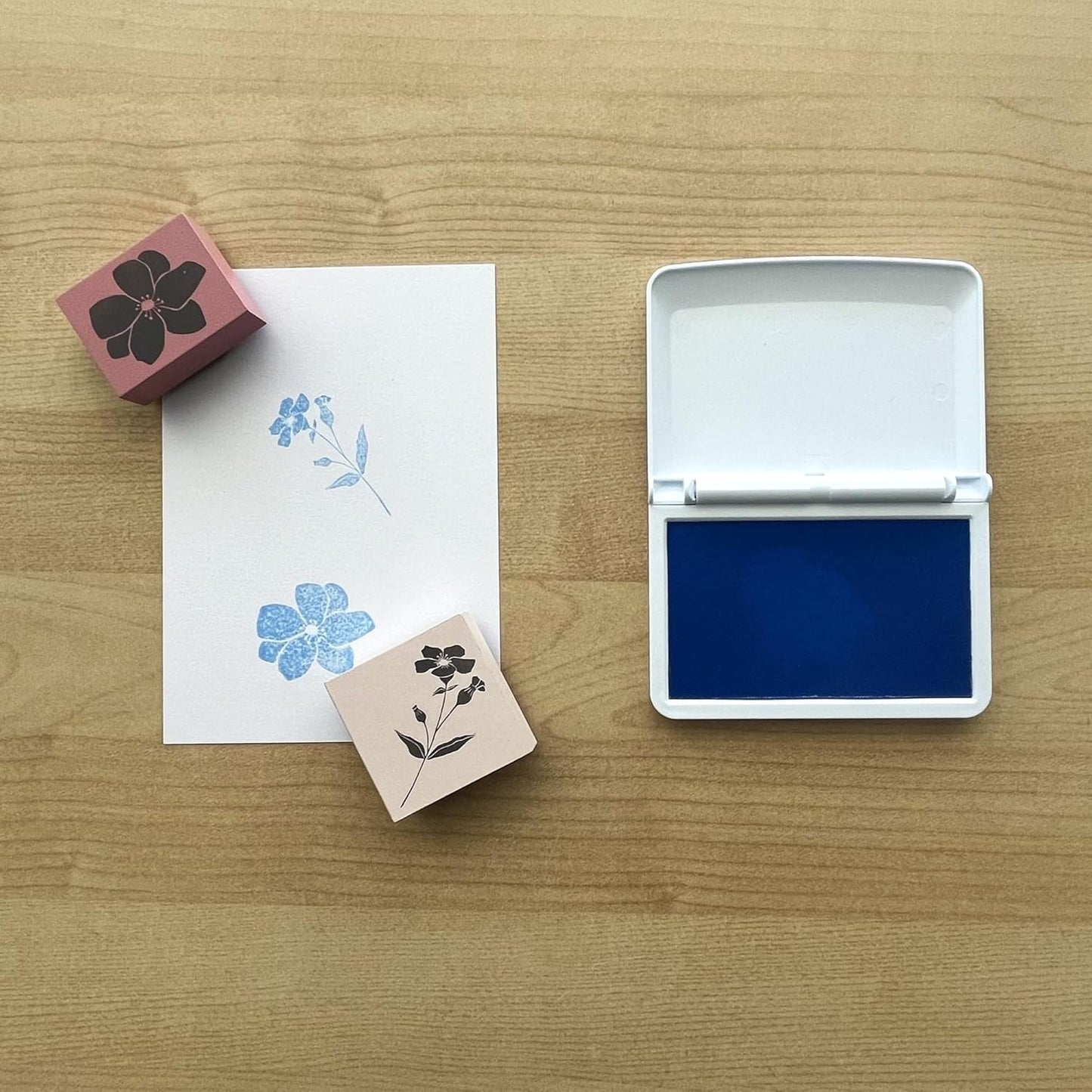 COLOP Make Series, Ink Stamp Pads, with Non-Toxic Premium Ink, Water-Based Acid-Free (Calm Blue, Make 2-2-3/4" x 4-1/4")