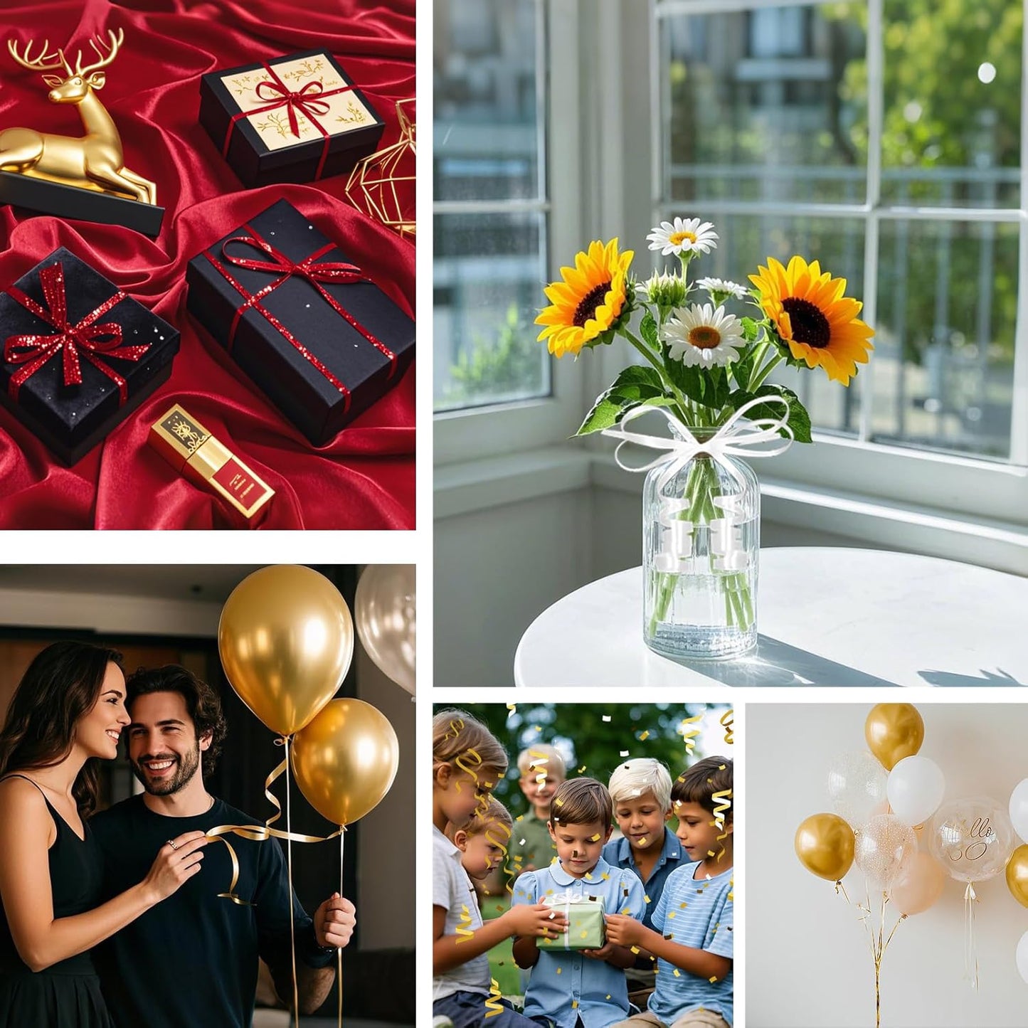 500 Yard Silver Curling Ribbon, 3/16" Christmas Shiny Curly Ribbons for Gift Wrapping, Balloon String Ribbon for Balloons, Gift Wrap Bows Ribbons for Graduations Anniversary Festival Party Decorations