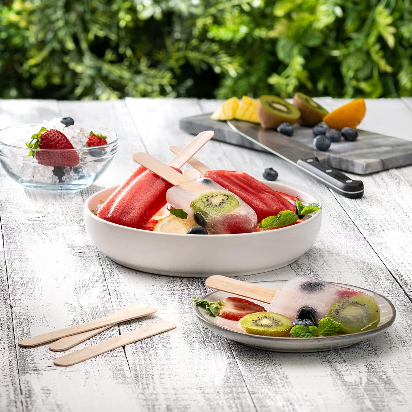 Comfy Package [Case of 6,000] Jumbo 6 Inch Wooden Multi-Purpose Popsicle Sticks, Craft Sticks for ICES, Ice Cream, Waxing, Tongue Depressor Wood Sticks