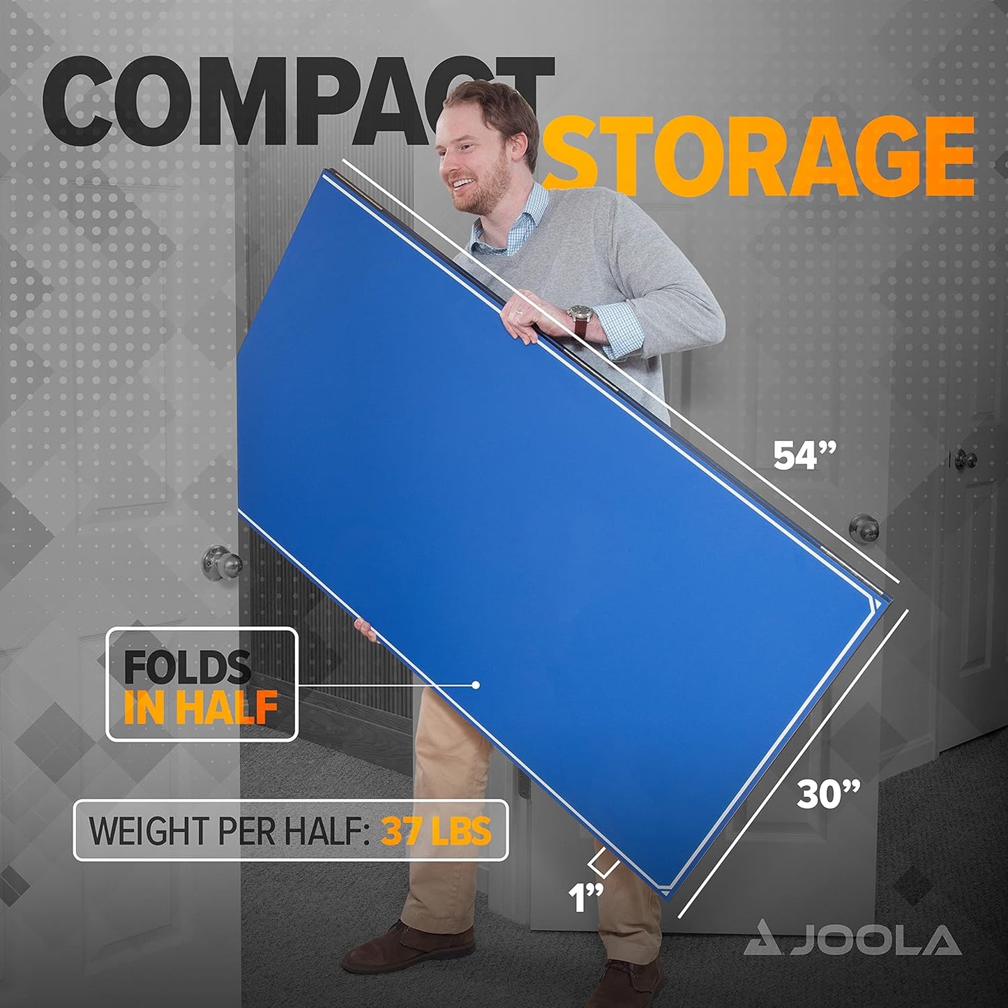 JOOLA Ping Pong Conversion Top with Net Set for Billiard and Pool Tables - Regulation Top Converts Billiards into Ping Pong Table - Includes Foam Padding for Protection - Steel Frame Option