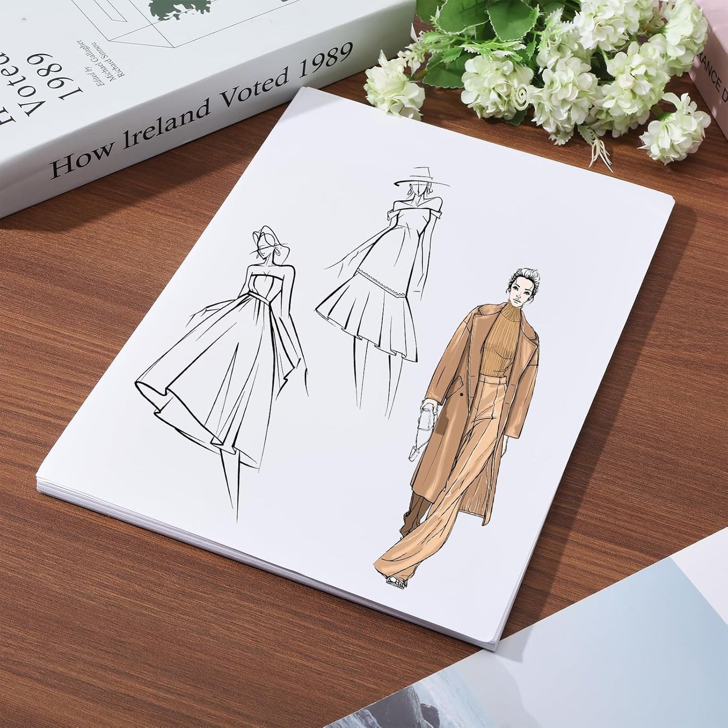 GLOBLELAND 20 Sheets A4 Printable Washi Sticker Paper Translucent Self-Adhesive Paper Handbook DIY Stickers for Printer Diary Album Notebook Scrapbooking Card DIY Arts and Crafts