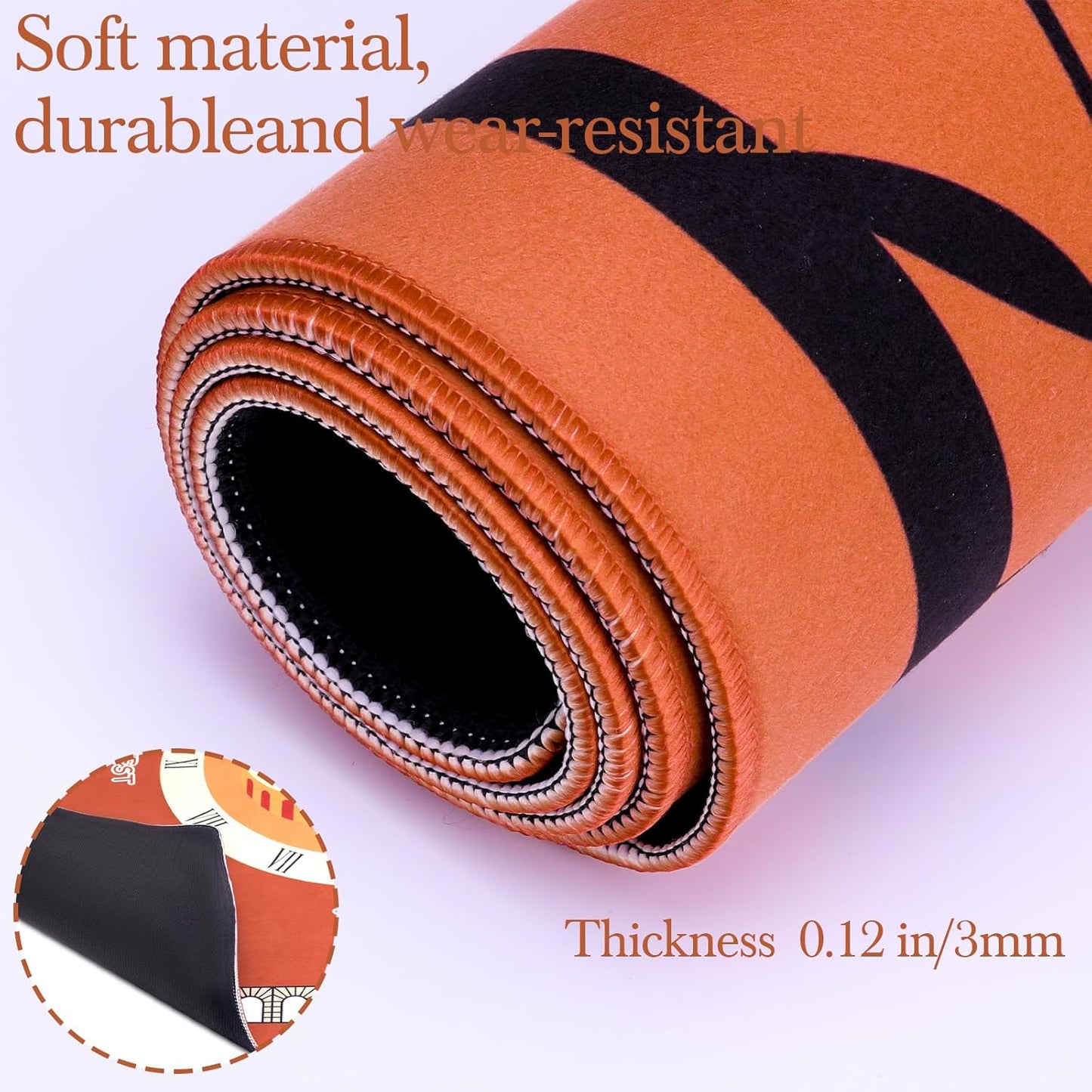 Mahjong Mat for Table 31.5"x31.5", MahJongg Mat Cloth Cover with Game Rules, Mahjong Tablecloth for Poker, Board Games Table Mat, Card Games, Tile Games, Dominoes (Roman Colosseum)