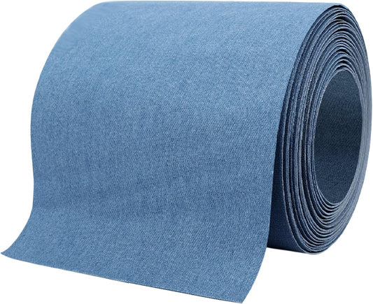 Denim Patches for Inside Jeans - Iron On Patches for Jeans - Jeans Patch for Repairing Pant Holes and Covering Imperfections, Large Size, 4 in. x 60 in.Denim Blue