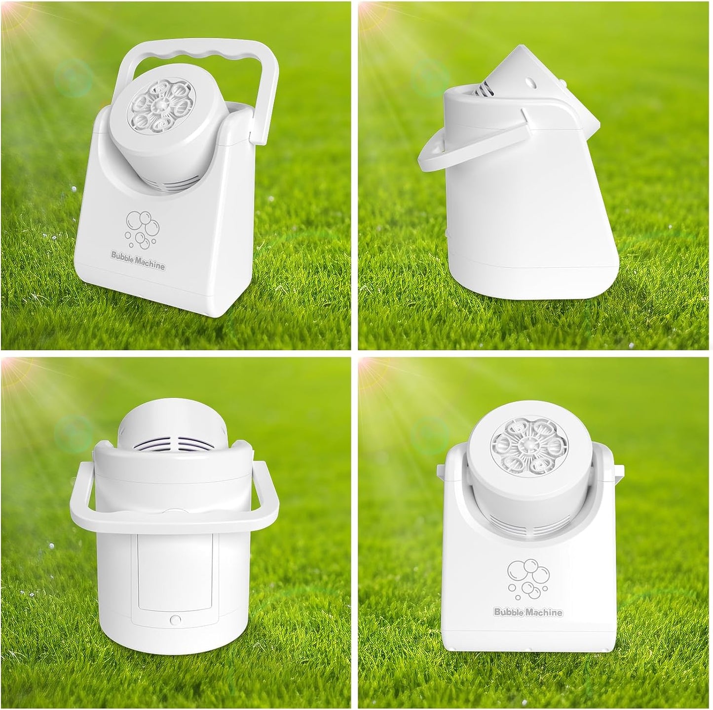 Bubble Machine for Kids Toddlers,Automatic Bubble Blower,Portable Adjustable Angle Bubble Maker,Bubbles Toy for 3 4 5 6 7 Year Old Boy Girl,Outdoor Party Birthday Easter Baskets Stuffers Gifts