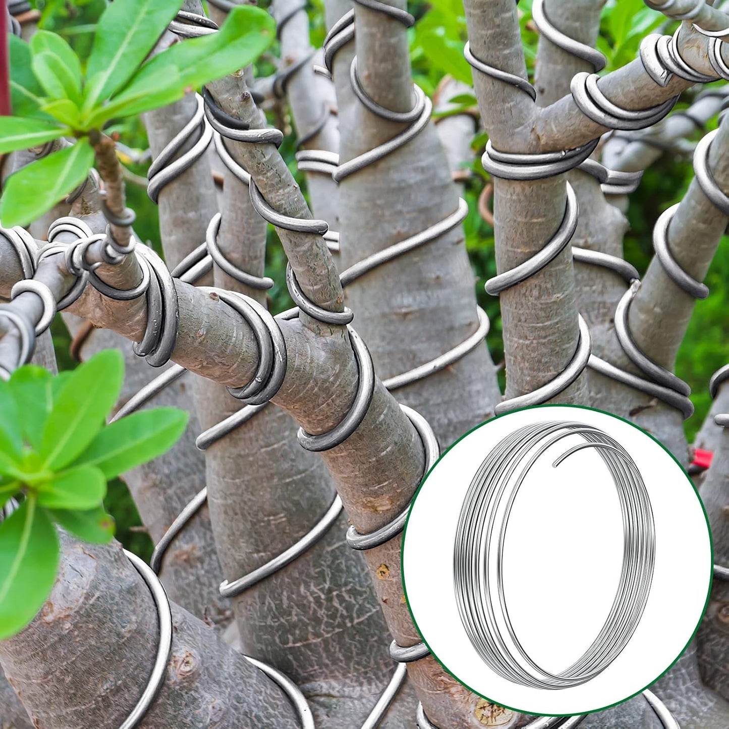 Pelopy Aluminum Wire 1/4 Inch Diameter Metal Wire 40 ft Armature Bendable Armature for Sculpting Dolls Floral Jewelry Making Weaving DIY Crafts, Silver