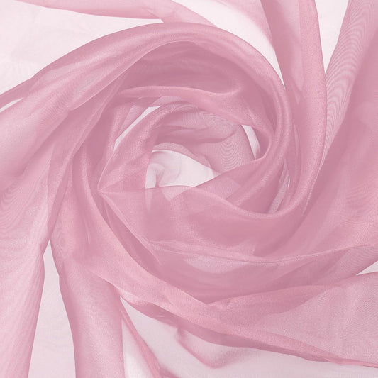 MECCANIXITY Iridescent Sheer Organza Fabric, 2 Yards x 59 Inches Solid Holographic Shiny Fabric Organza Cloth for Wedding, Curtains, Costume, Photo Background, Bean Powder