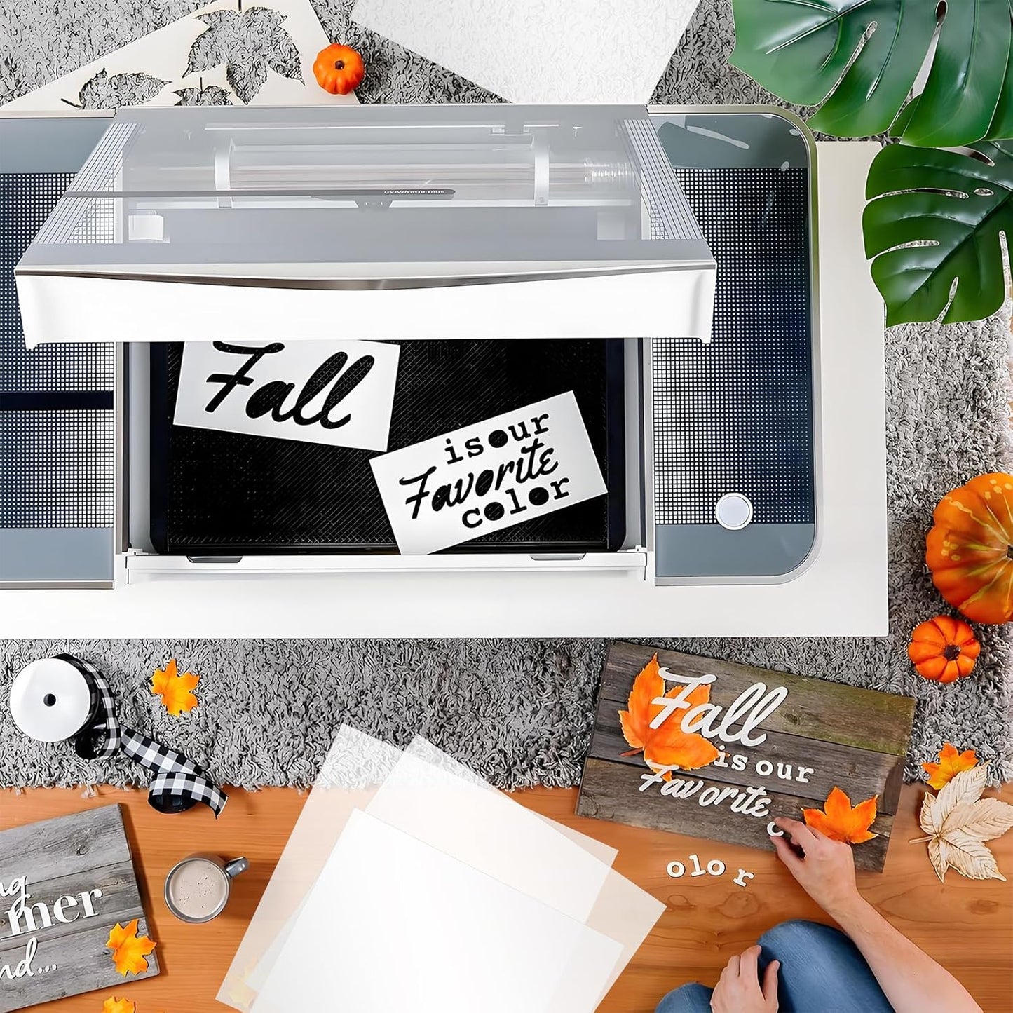 FSWCCK 25 Pcs 7.5mil 12 x 12 Inch Milky Translucent PET Blank Stencil Sheets, Mylar Sheets for Stencils, Template Plastic for Quilting Mylar Stencils, Laser Cutting, Gyro-Cut Tool Template Material