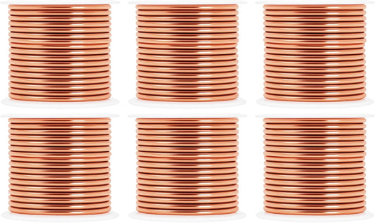 Mandala Crafts 10 Gauge Anodized Aluminum Craft Wire for Jewelry Making - 120 FT Colored Flexible Rose Gold Combo Wire - Bendable for Bonsai Armature Crafting Sculpting