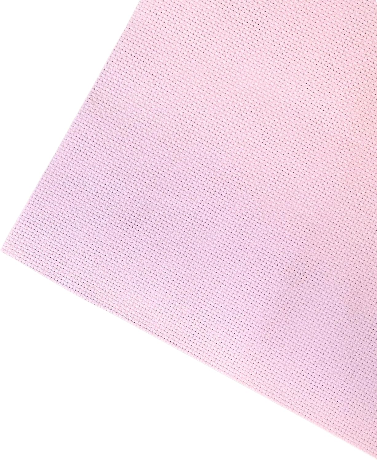 2 Sheets of Pink 11 Count Aida Cloth – 21 x 21 Inch Pre-Cut Fabric Squares – Cross Stitch Fabric – 100% Cotton – Ideal for Needlework & Embroidery – The Knotty Unicorn