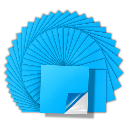 VViViD Blue Stencil Vinyl Masking Film with Anti-Bleed Technology (12" x 12" (35 Sheets))