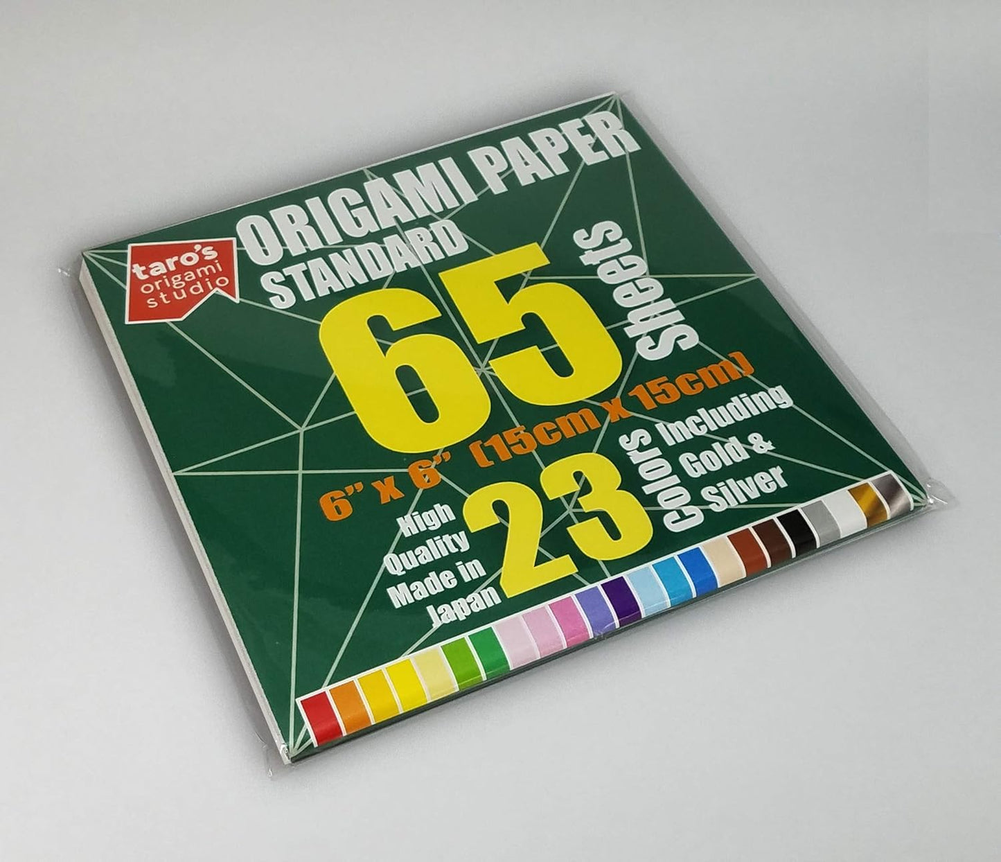 [Taro's Origami Studio] Standard 6 inch 65 Sheet and Easy Origami Book Combo