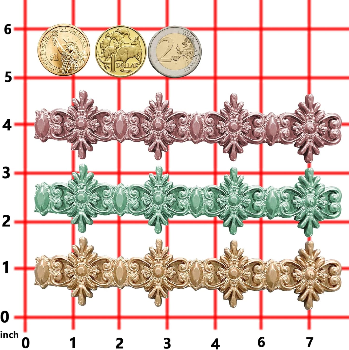 Border Mold for Polyclay Air Dry Clay Plaster