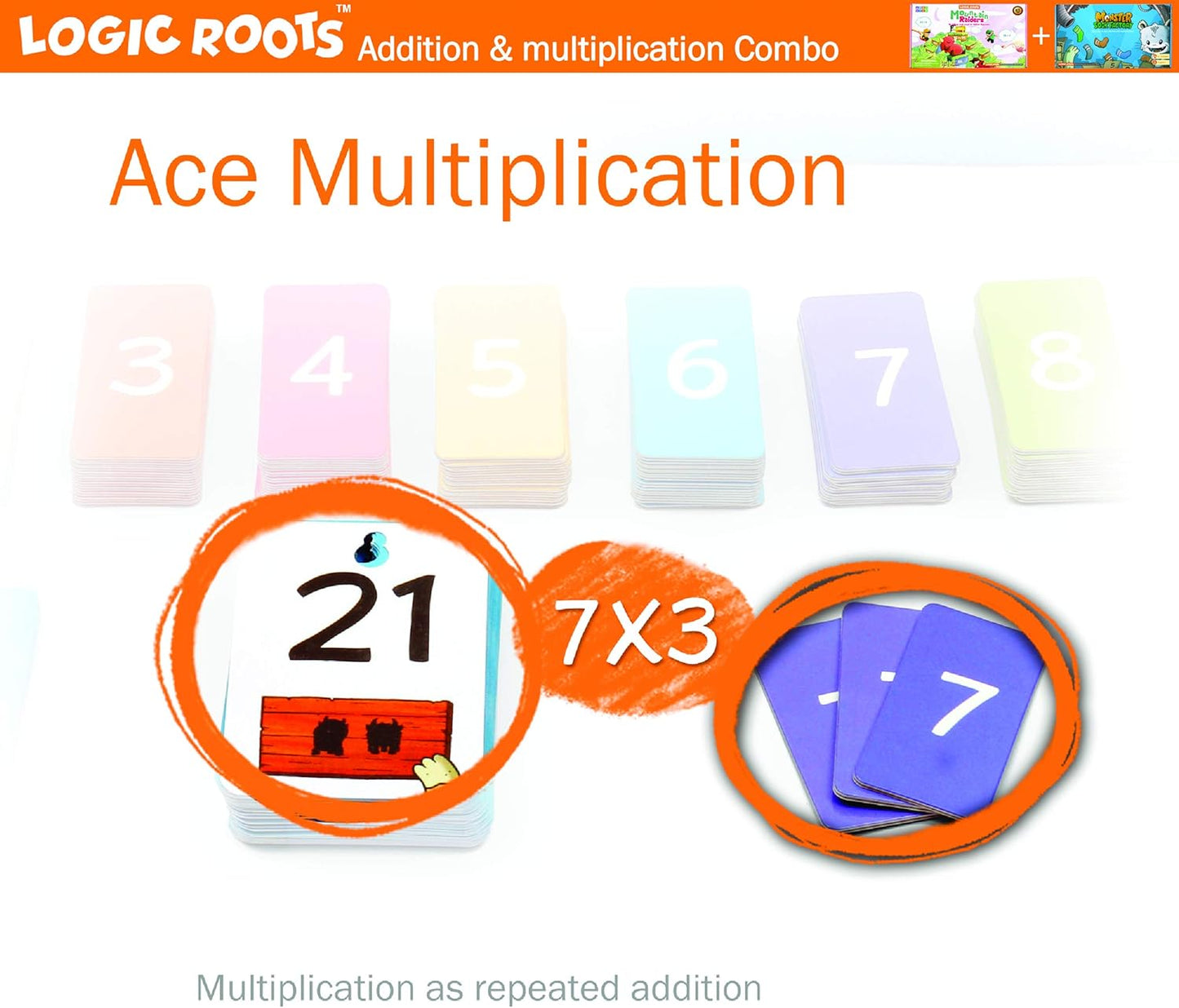 Best Gifts for 7 Year Old Boys and Girls | Addition and Multiplication Games Combo | Math Games for Second Grade and up