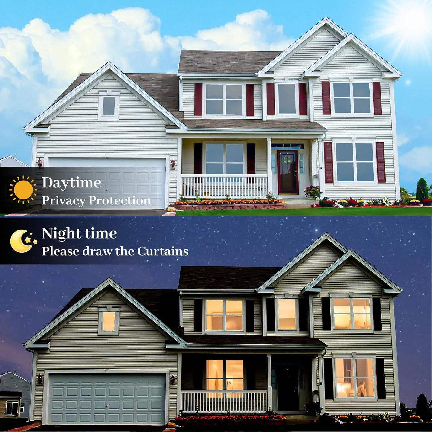 Niviy One Way Window Privacy Film with Installation Tools, Window Tint for Home, Mirror Window Film See Out Not in for Home Office, Black Silver, 17.5 Inch X 78.7 Inch