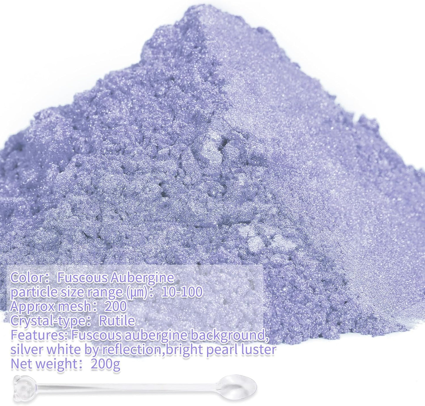 Mica Powder,7.05OZ（200g）,Fuscous Aubergine Mica Powder Pigment for Epoxy Resin，Lip Gloss，Car Paint，Dye，Soap Making，Nail Polish,Epoxy Resin,Candle Making,Bath Bombs