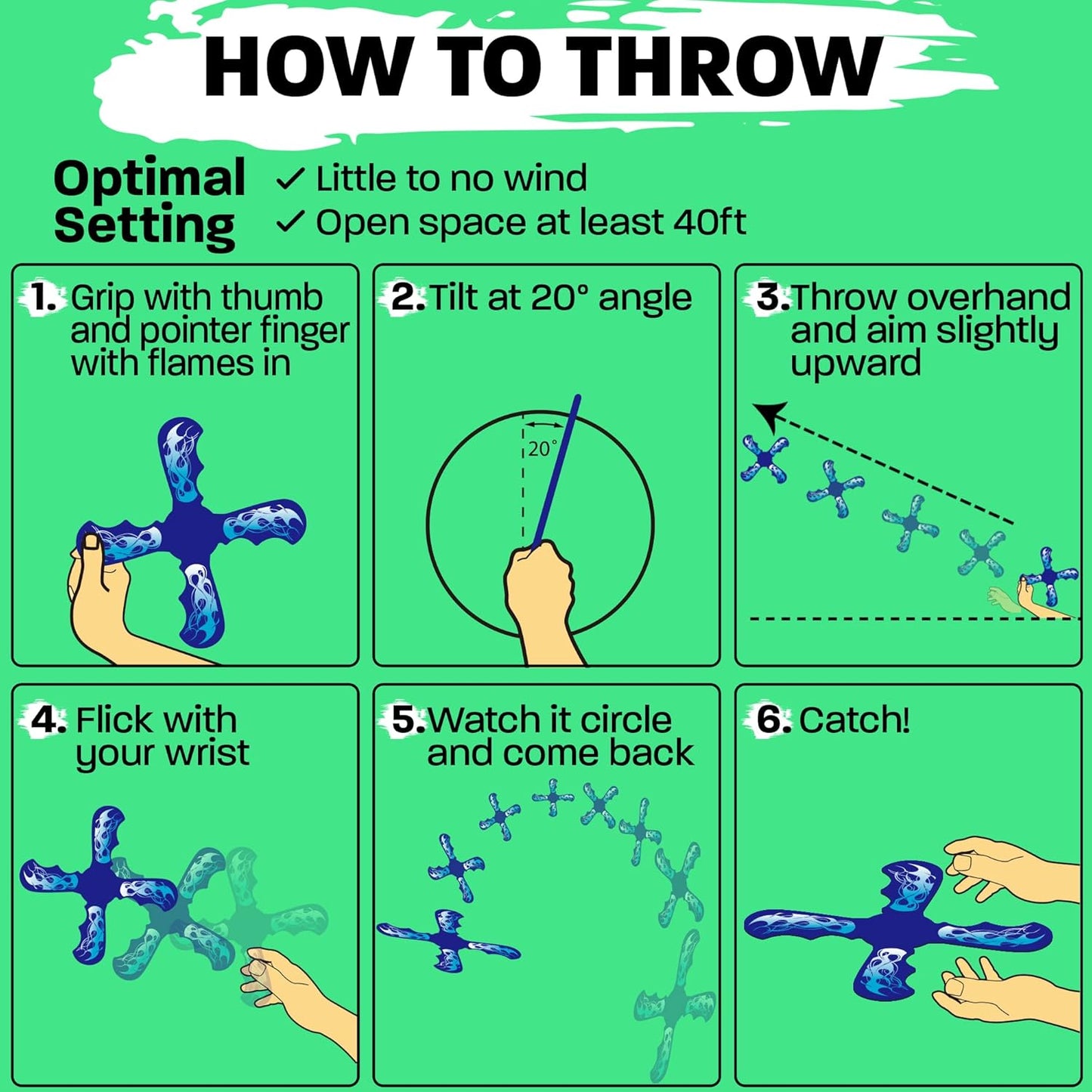 Pool Toys Foam Boomerang - Fun Stocking Stuffer Gifts for Girls & Boys All Ages - Easy to Use & Soft and Safe - Beach Games & Summer Fun - Outdoor Toys For Kids Ages 6 7 8 9 10 11 12 + Year Old