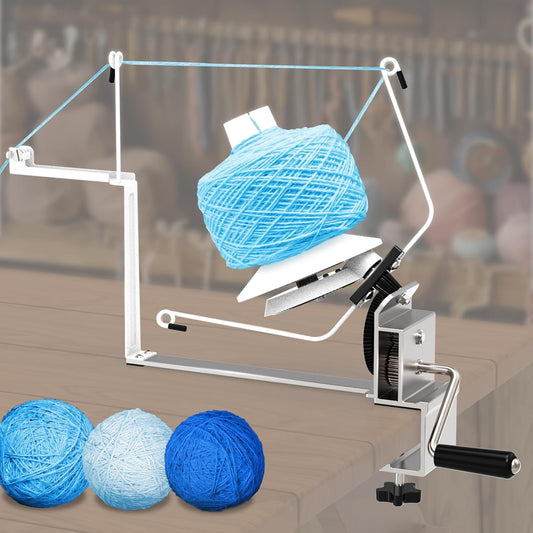 Large Capacity Yarn Winder, 15 oz Metal Ball Spinner for Crocheting & Knitting, Sturdy & Smooth for Easy Yarn Winding, Ideal for Knitting Enthusiasts