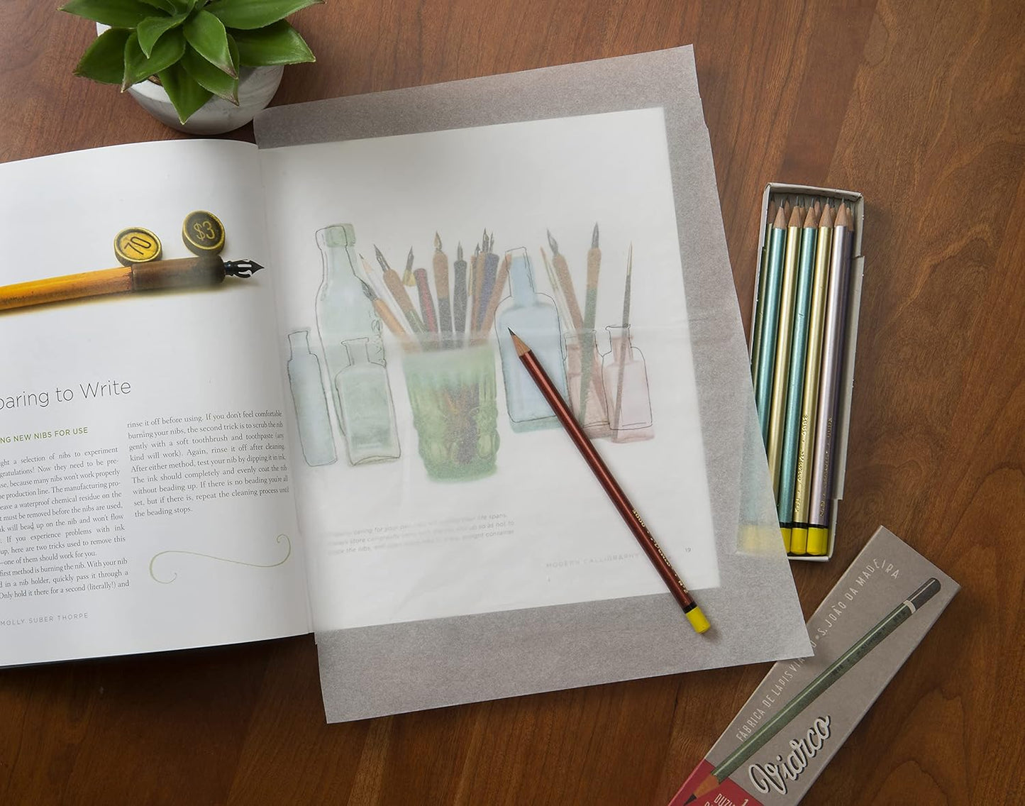 Bienfang Sketching & Tracing Paper Roll, White, 24 Inches x 20 Yards - for Drawing, Trace, Sketch, Sewing Pattern