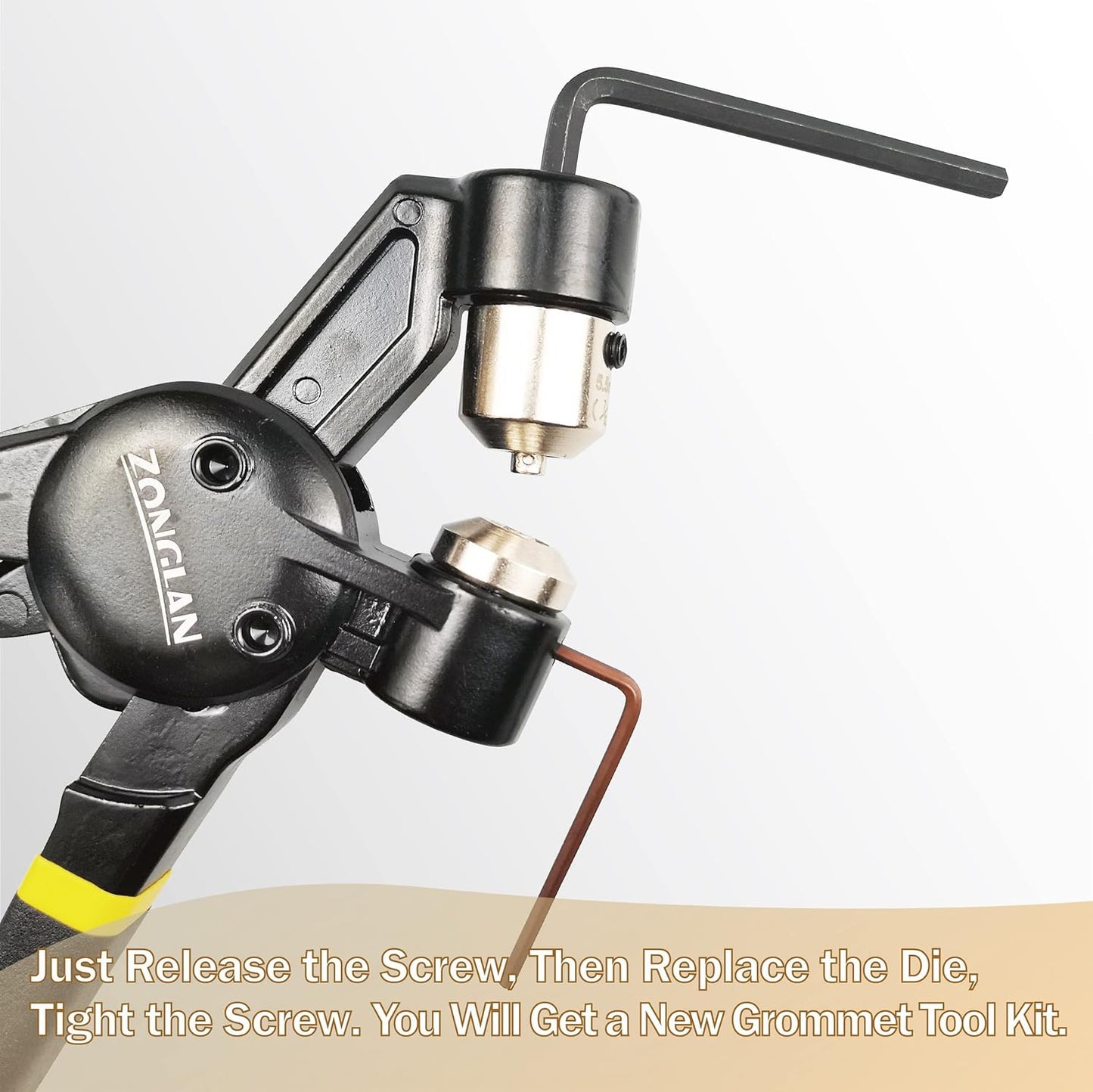 Grommet Tool Kit, Eyelet Tool Multi-Purpose Handheld Manual Hole Punch Rivet Press Plier Crimper 3 Interchangeable Dies with 900 Set 7/32" 5/16" 3/8" Metal Grommets Washers