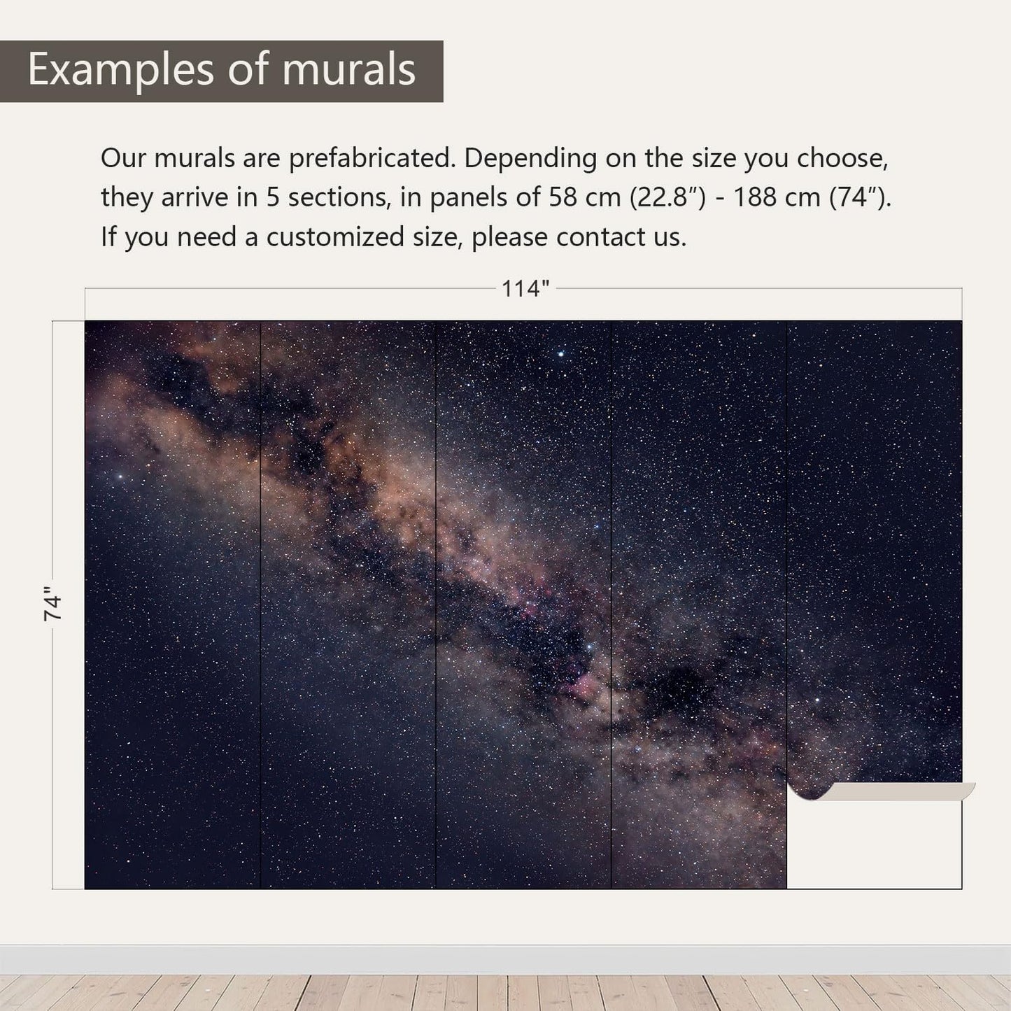 AFZEVEB-Galaxy Stars Wallpaper Wall murals for Ceiling 114"x74"(Not Peel and Stick)