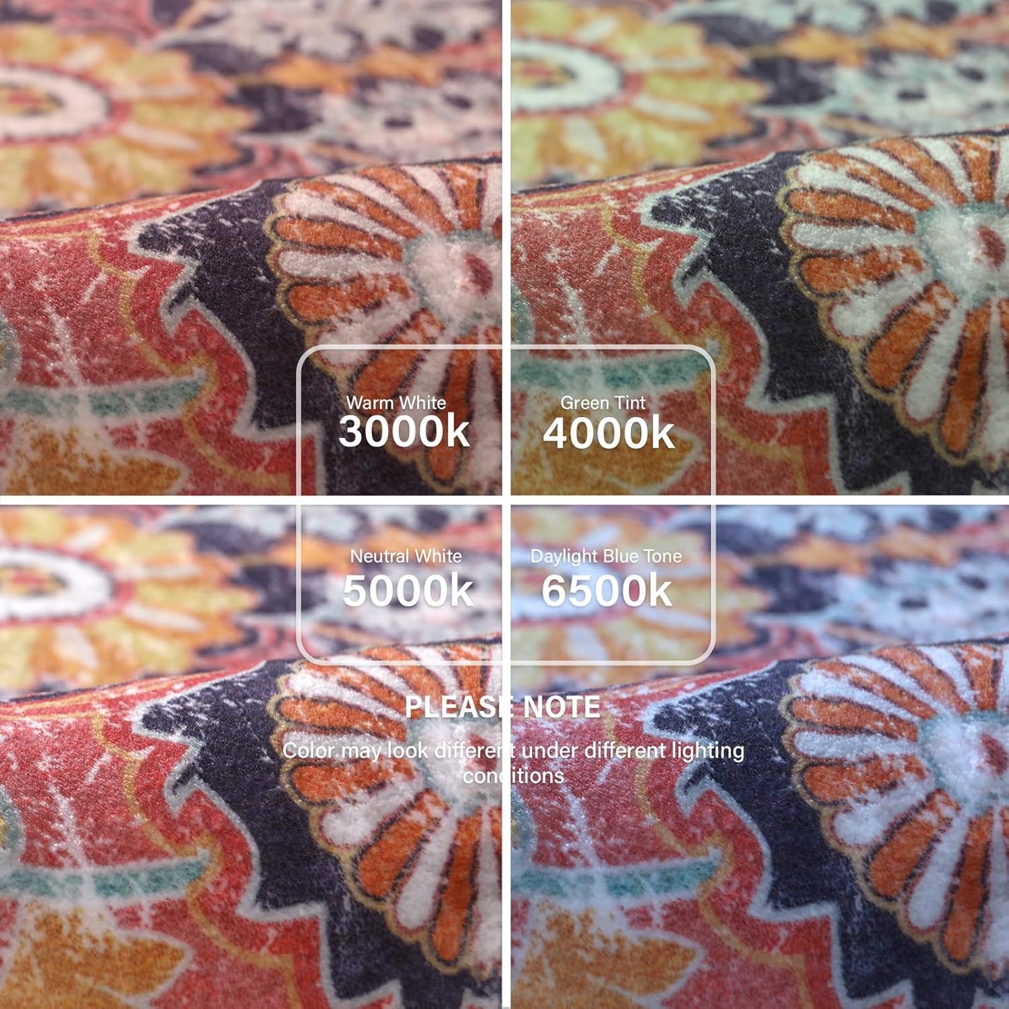 Lahome Area Rugs 9x12 Rugs for Living Room,Large Bedroom Dining Room Rug,Boho Vintage Soft Non-Slip Non-Shedding Low Pile Printed Indoor Carpet for Nursery Kids Home Office(9x12ft,Fuchsia)