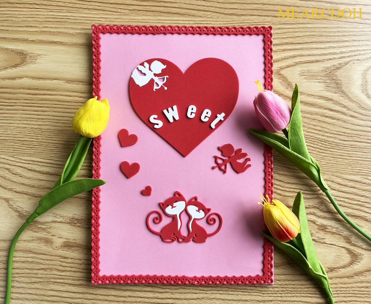 MEARCOOH Red Foam Sheets Crafts 9x12 Inch 2mm Eva Color Craft Foam Paper for Crafts Project Preschoolers Classroom Scrapbooking DIY Cosplay(10 Sheets)