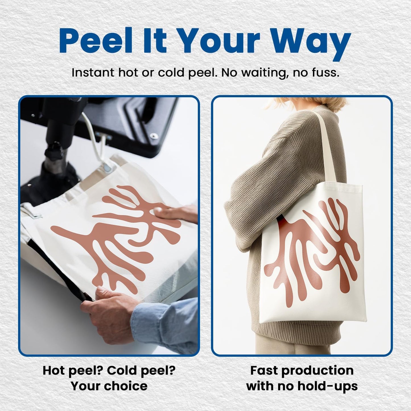 DTF Transfer Film Roll 23.6in x 328ft (Pack of 2) – Premium Plus Hot & Cold Peel – Double Matte Anti-Static – Heat Transfer Film for Vibrant Colors & Durable Prints – Works with All DTF Printers