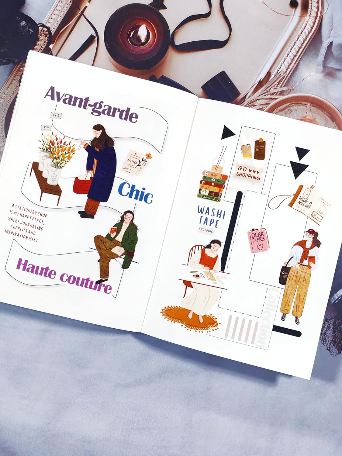 WT Pre-Cut Planner’s Day PET Tape Set, 2 Rolls, Original Designs, Waterproof Decorative Masking Tape for Journals, Planners, Scrapbooking, DIY Paper Projects