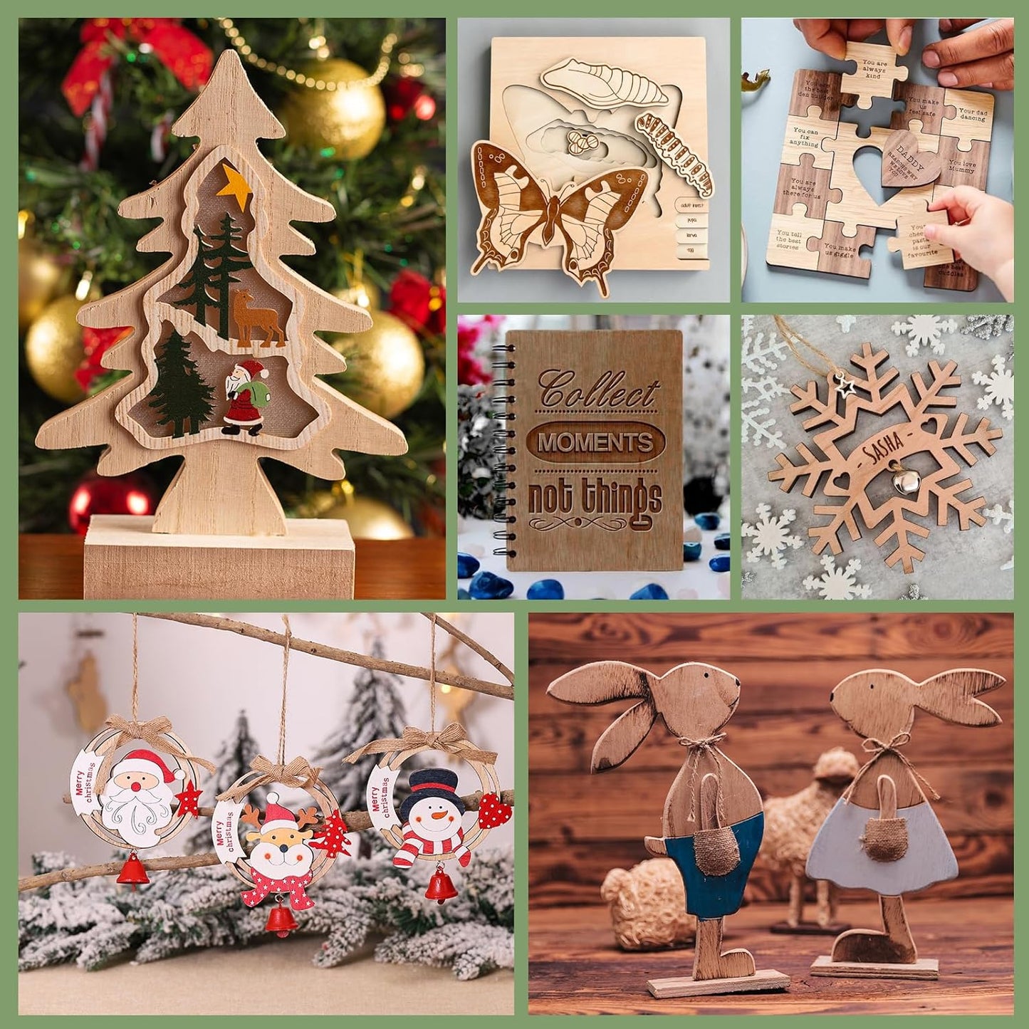 12 Pack 3mm Plywood Sheets Set for Crafts,Contains 4 Pack Walnut and 8 Pack Basswood Sheets.12x12x1/8 Inch Unfinished Wood for Laser Cutting & Engraving, Wood Burning, Architectural Models.