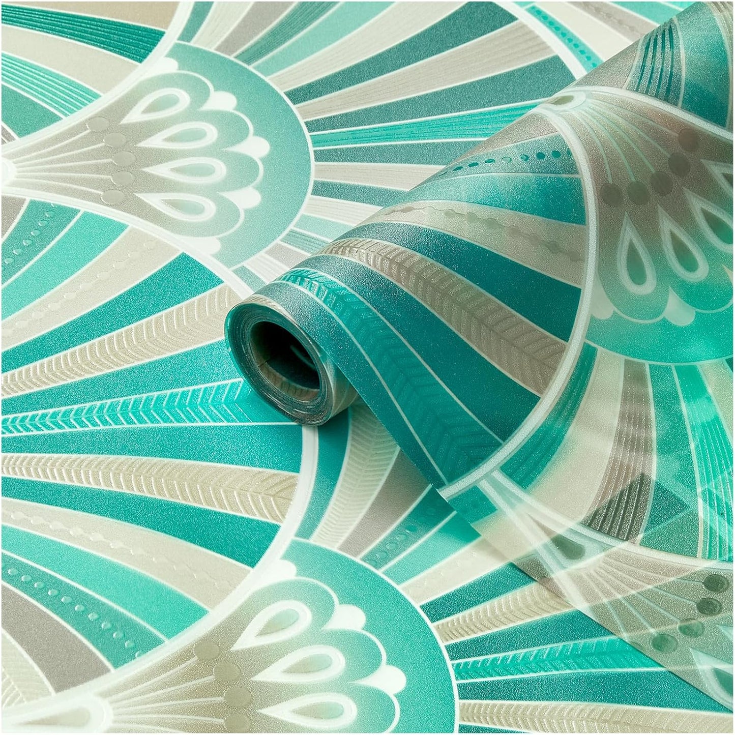 Beautyhero Window Privacy Film, Frosted Reeded Glass Cling, 3D Decorative Coverings with UV Blocking, Static Cling Tint for Bathroom Doors Cabinet