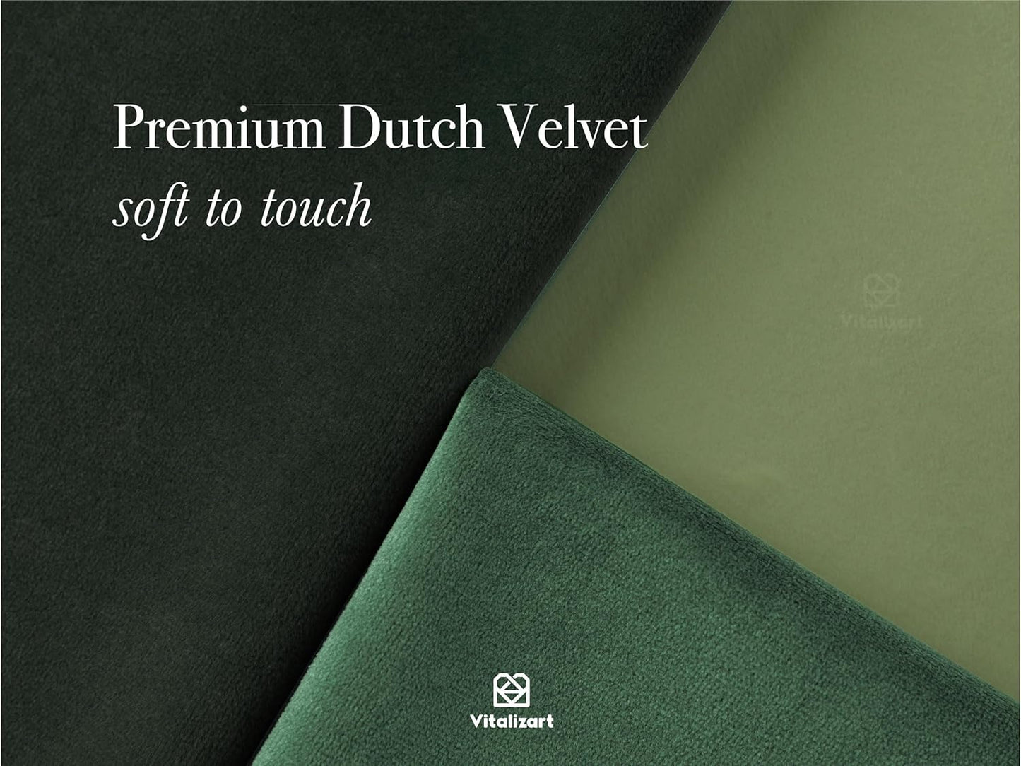 Vitalizart Green Velvet Ribbon 3/8" x 15 Yd Fabric Trim 3 Rolls * 5 Yd for Christmas Wreath Decoration Handmade Craft Ornaments Gift Wrapping & Bow Making Dark Forest