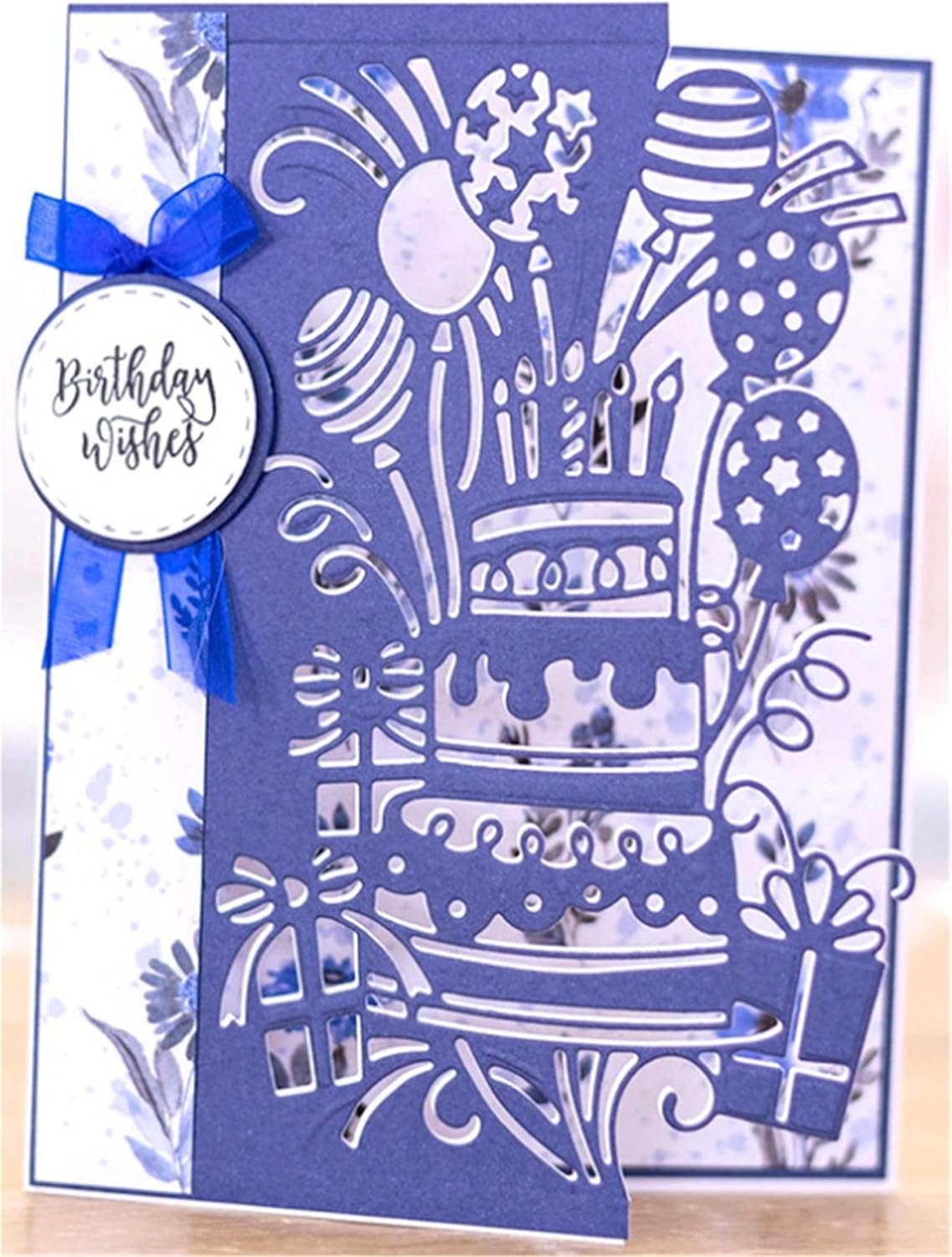 Ammsochy Cutting Dies Metal Stencils Scrapbooking Tools DIY Craft Carbon Steel Embossing Template for Paper Card Making Album Arts Crafts Supplies (Cake lace)