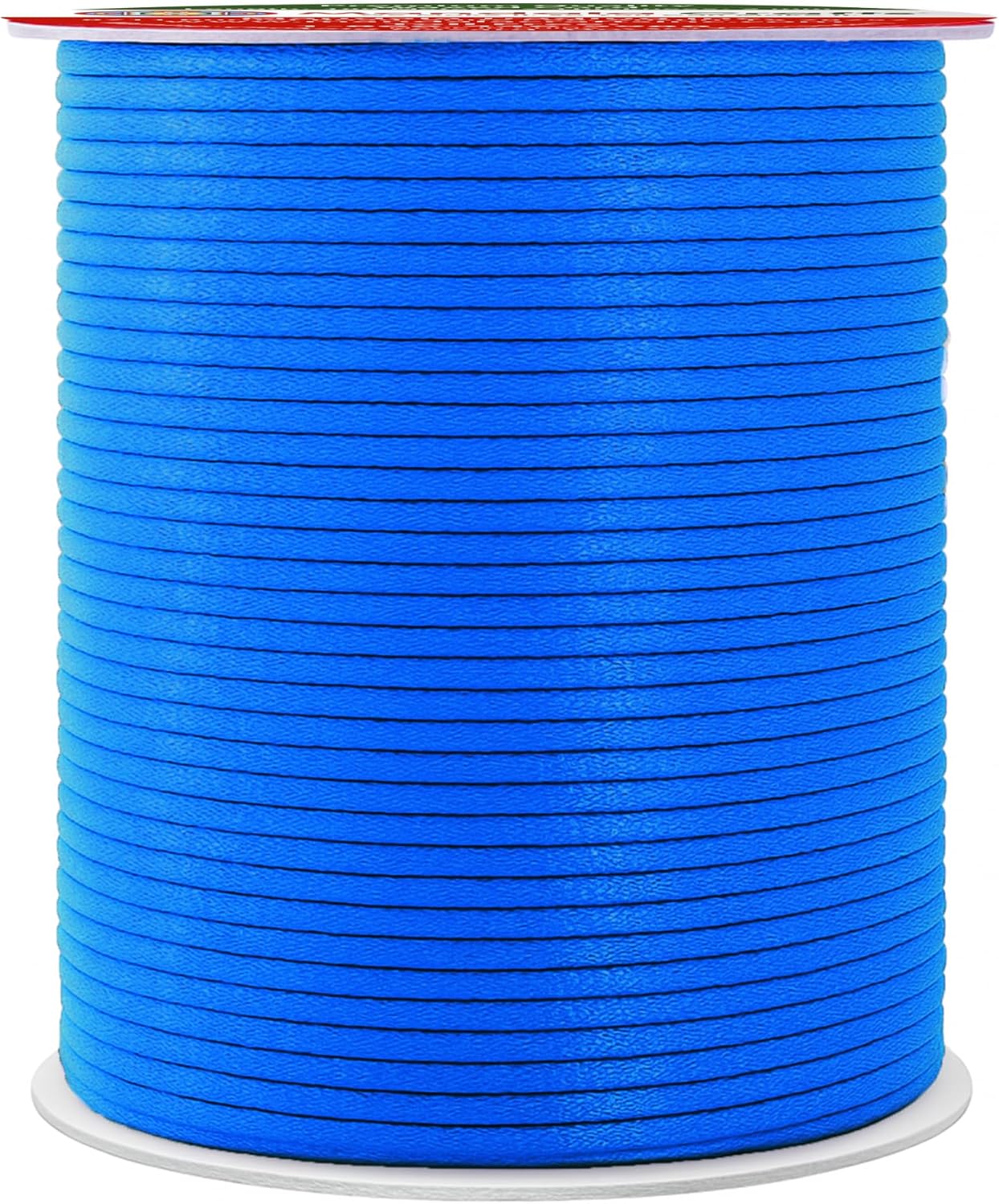 Mandala Crafts 2mm 109 Yards Deep Sky Blue Cotton Waxed Cord for Jewelry Making Bracelet Cord Waxed String - Beading String Thread Jewelry Cords for Necklaces String